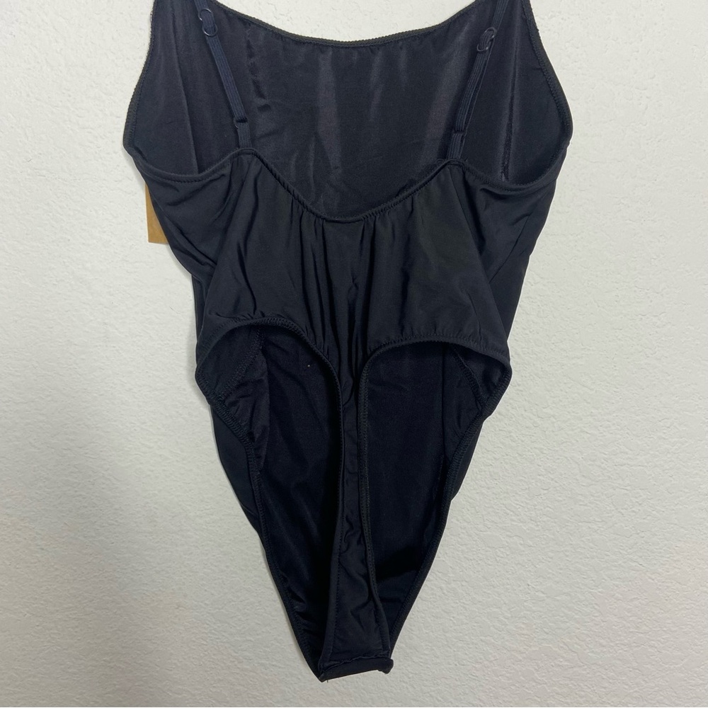 Only Hearts Black Second Skins Low Back Thong Bodysuit Size S NWT - Picture 5 of 9